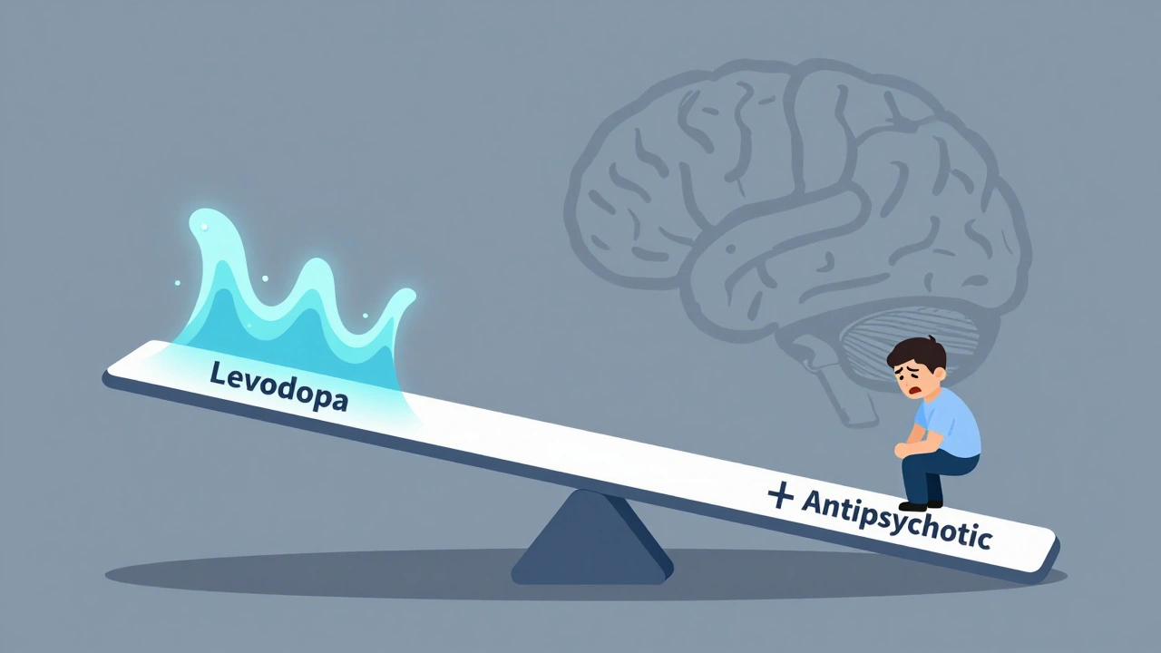 Levodopa and Antipsychotics: How Opposing Dopamine Effects Worsen Symptoms