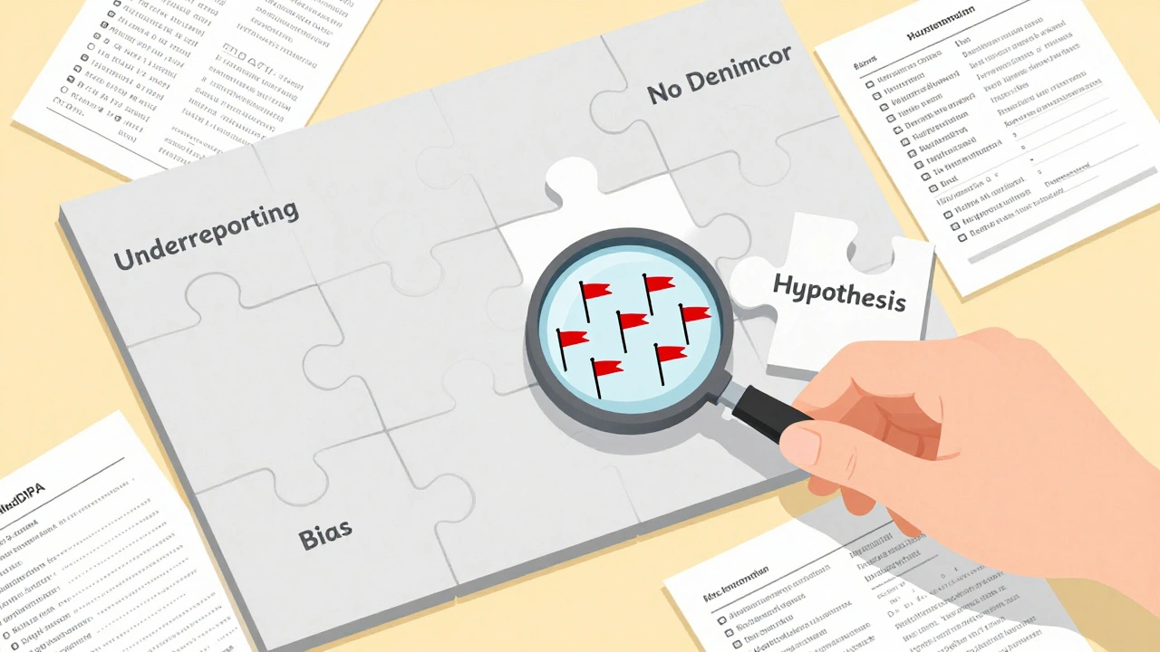 Puzzle with missing data pieces being completed to reveal a safety signal pattern.