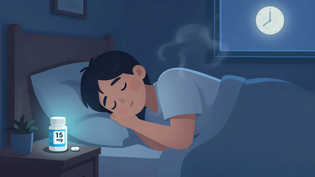 Mirtazapine Sedation: How Bedtime Dosing Controls Daytime Drowsiness