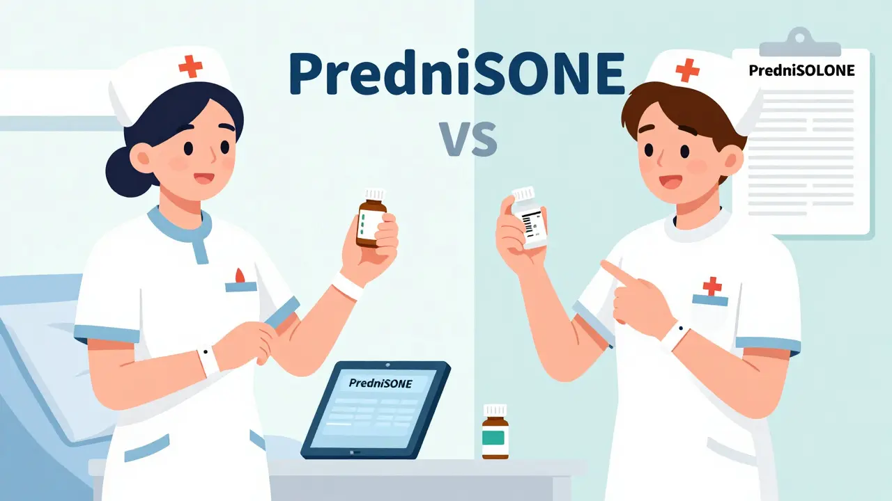 Nurse verifying medication using barcode scanner and patient wristband while reading details aloud.